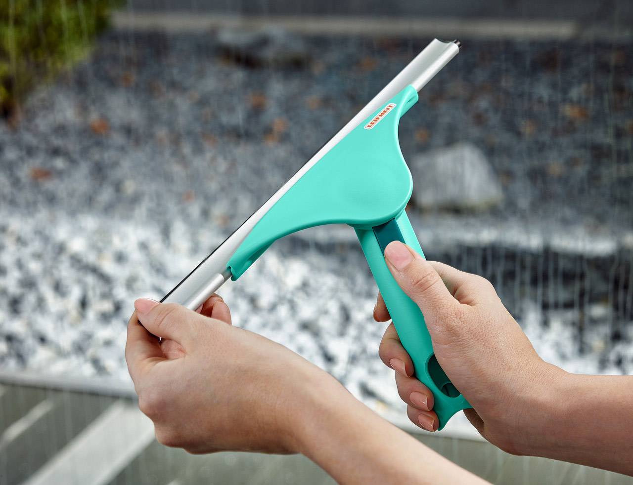 Leifheit Window Slider XL Fensterreiniger Grün, Weiß