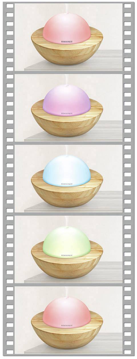 Soehnle Modena Aroma-Lufterfrischer mit Ultraschall Bambus, Weiß