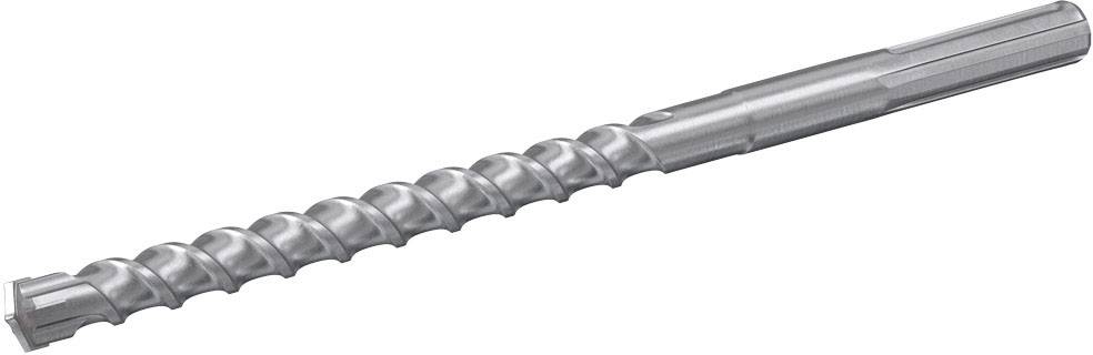 Bohrer mit spiraligem Design, geeignet für harte Materialien, legt Fokus auf robustes Bauwerkzeug.