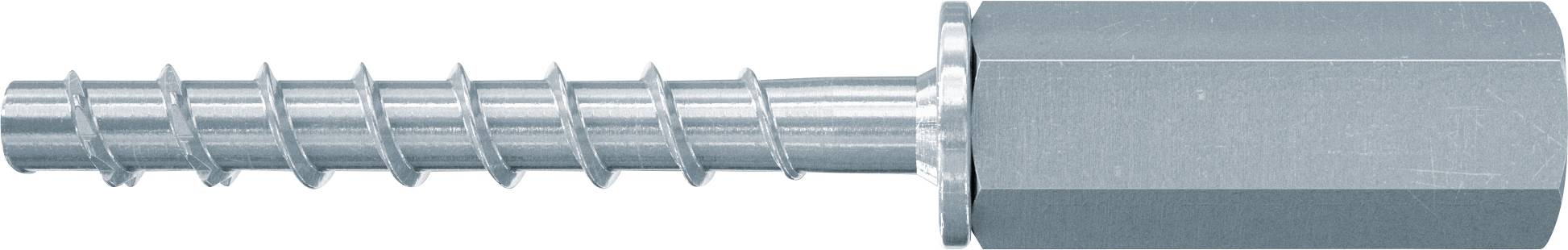 Metallschneckenbohrer mit Sechskantschaft, horizontal auf weißem Hintergrund dargestellt.