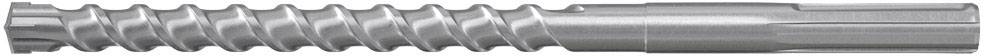 Metallschraube mit spiralförmigen Gewinde und glatter Spitze, möglicherweise für Maschinen- oder Bauzwecke geeignet.