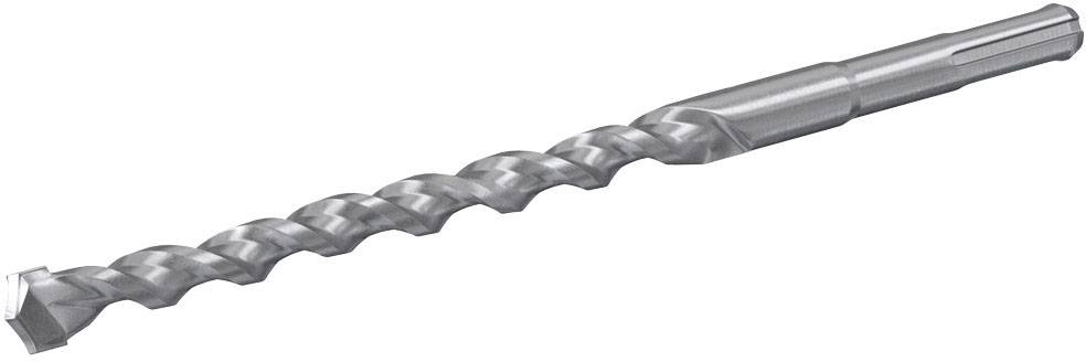Eine lange, silberne Bohrerspitze mit spiralartigem Design, geeignet für Bohrmaschinen.
