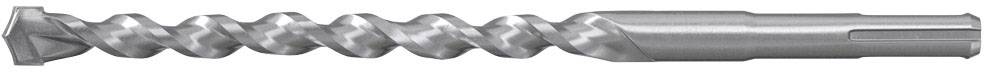 Schraubdübel aus Metall in seitlicher Ansicht, mit spiralförmiger Struktur zum Befestigen in Wänden oder anderen Oberflächen.