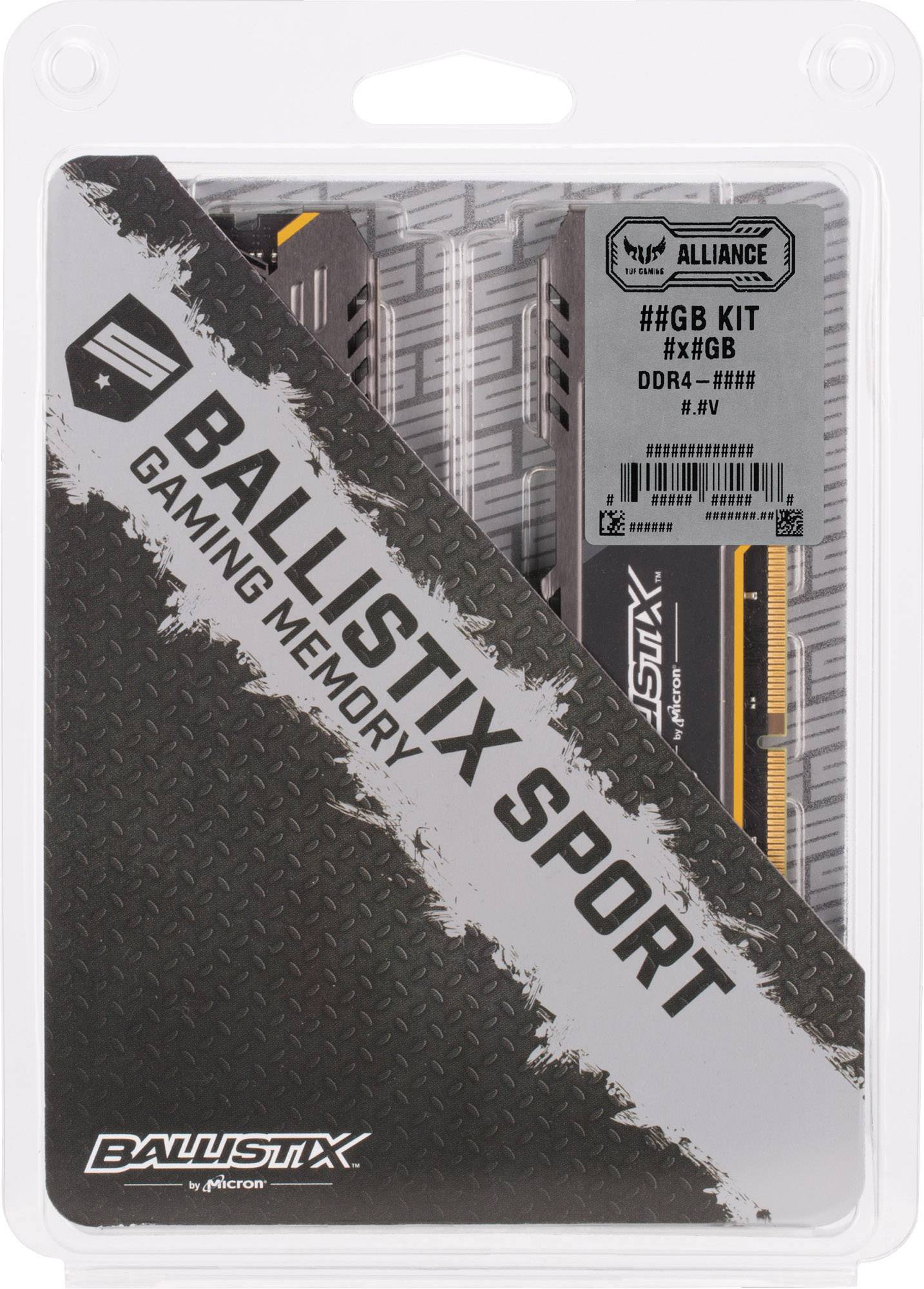 Crucial Ballistix Sport LT PC-Arbeitsspeicher Modul DDR4 16 GB 1 x 16 GB Non-ECC 2666 MHz 288pin DIMM CL 16-18-18 BLS16G4D26BFSB