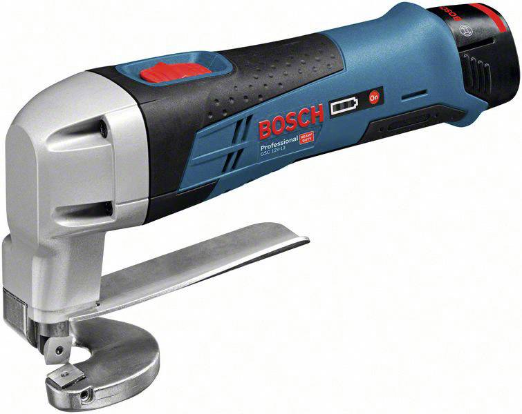 Bosch Professional Akku-Blechschere 0601926108 GSC 12V-13 inkl. 2. Akku, inkl. Ladegerät, inkl. Kof