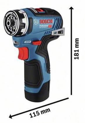 Bosch Professional 06019H3001 Akku-Bohrschrauber 12 V Li-Ion inkl. 2. Akku, inkl. Ladegerät, inkl. Koffer