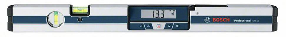 Elektronische Wasserwaage mit digitalem Display, das '135°' anzeigt. Markenname 'Bosch' mit sichtbarem Logo auf der rechten Seite.