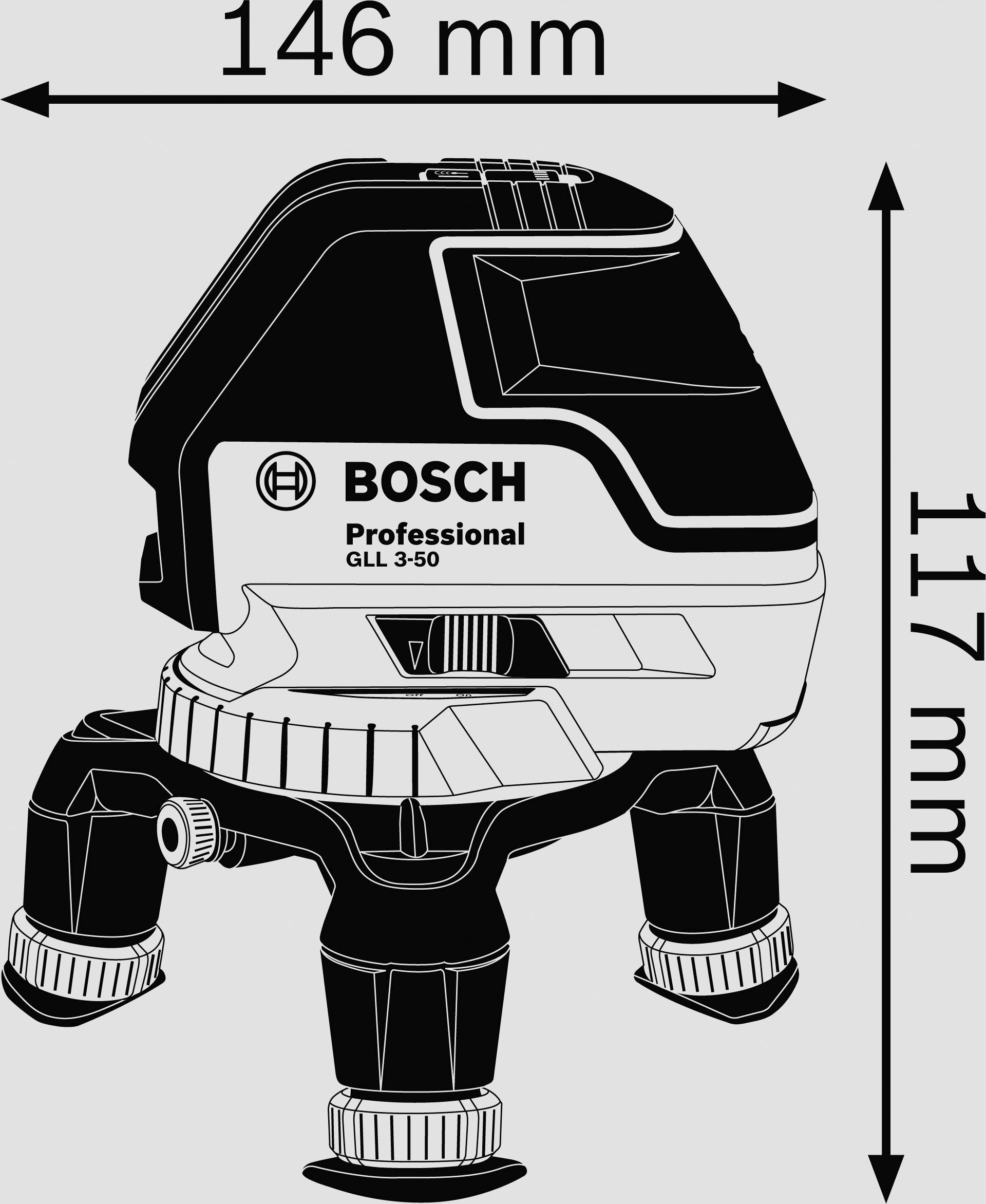 Bosch Professional Linienlaser Reichweite (max.): 10m
