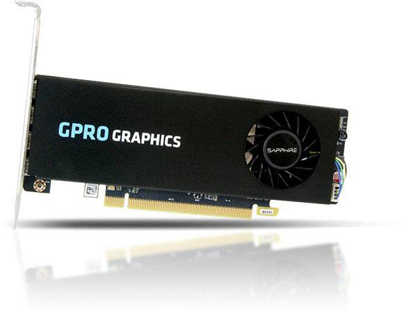 Sapphire Workstation-Grafikkarte AMD GPRO GP4300 4GB GDDR5-RAM PCIe Mini DisplayPort AMD FreeSync