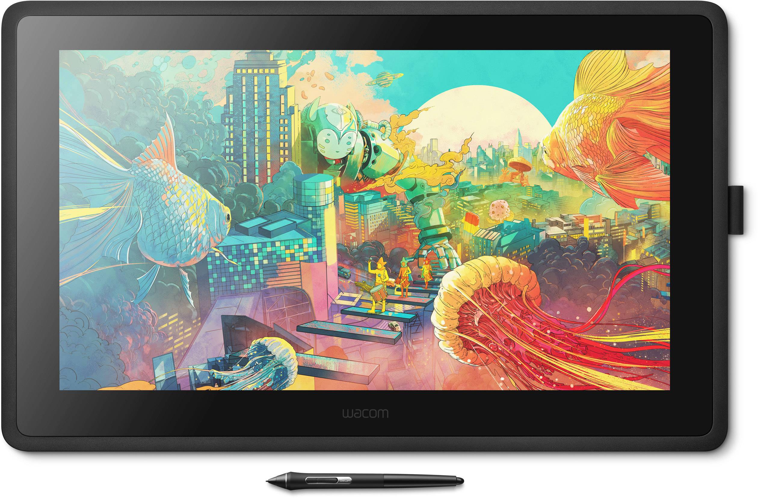 Wacom Cintiq 22 USB Grafiktablett EEK: E (A - G) Schwarz