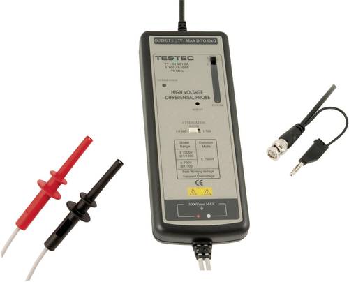 Testec TT-SI 9010A Differential-Tastkopf 70MHz 100:1, 1000:1 5000V