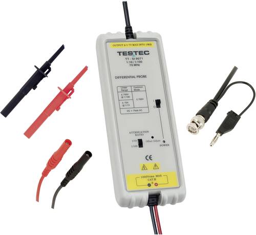 Testec TT-SI 9071 Differential-Tastkopf 70MHz 10:1, 100:1 700V