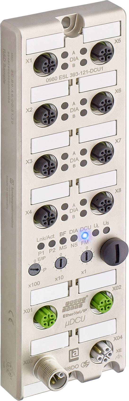 Lumberg Automation 0980 ESL 393-121-DCU1 934 879-005 Sensor/Aktorbox aktiv EtherNet/IP™ 1St.