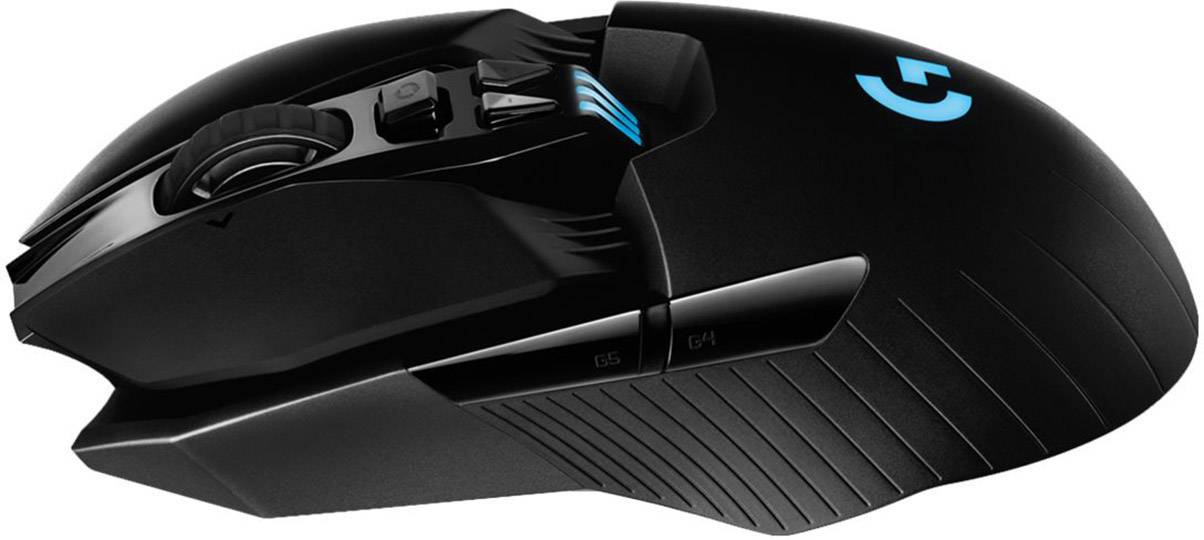 Logitech Gaming G903 Lightspeed Gaming-Maus Funk Optisch Schwarz 11 Tasten 16000 dpi Beleuchtet, Wiederaufladbar, Wireless Charging, Gewichts-Tunin