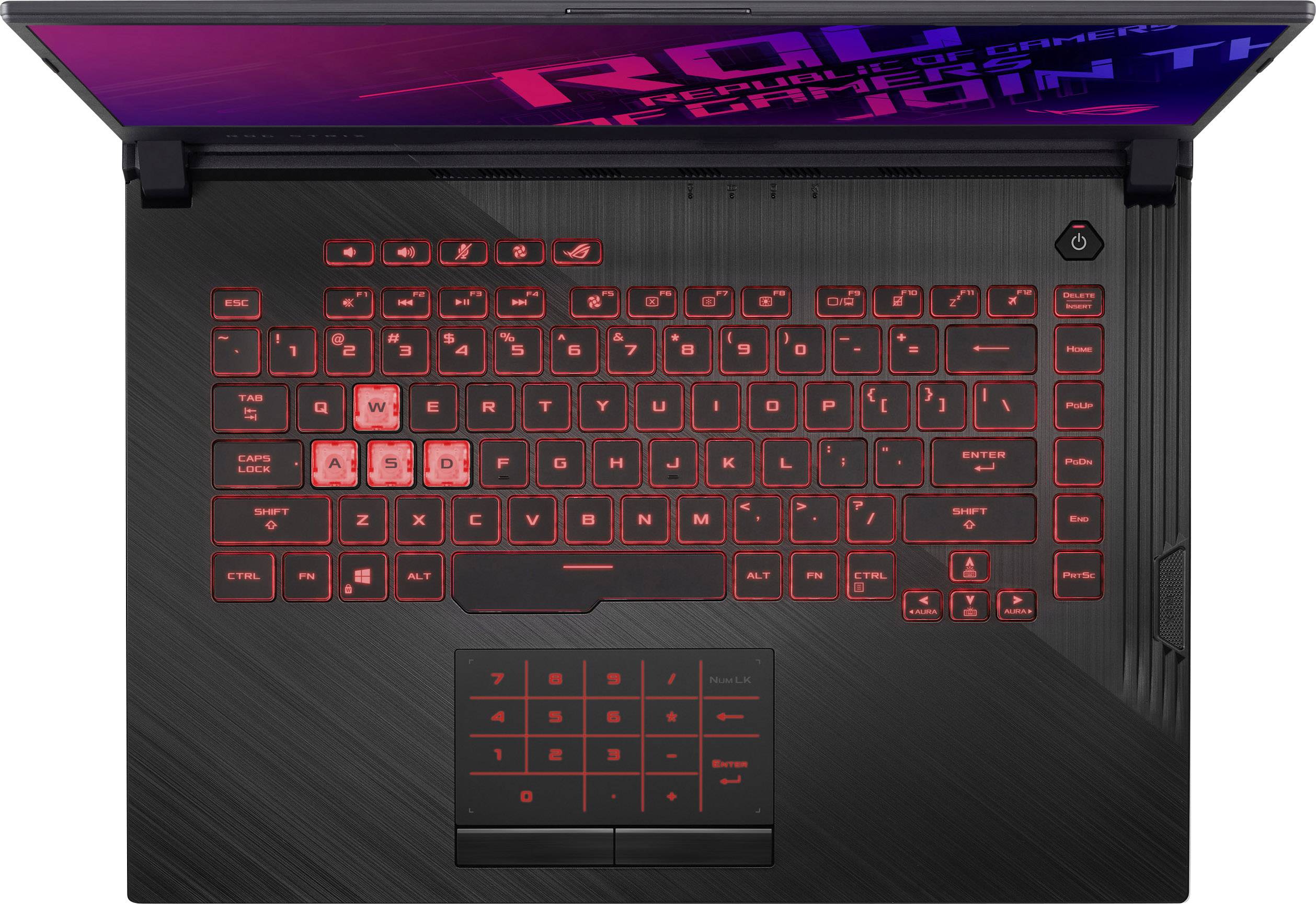 ASUS ROG Strix G531GU AL061T - Core i7 9750H / 2.6 GHz - Win 10 Home 64-Bit - 16 GB RAM - 512 GB SSD NVMe - 39.6 cm (15.6) 1920 x 1080 (Full HD)