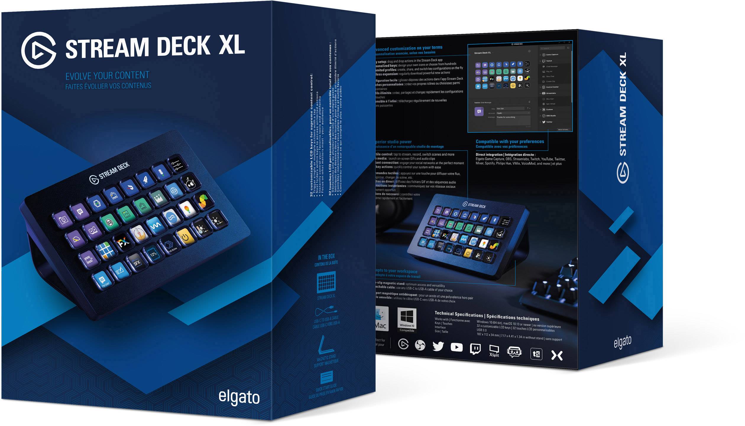 Elgato Stream Deck XL 10GAT9901 Beleuchtet, Display