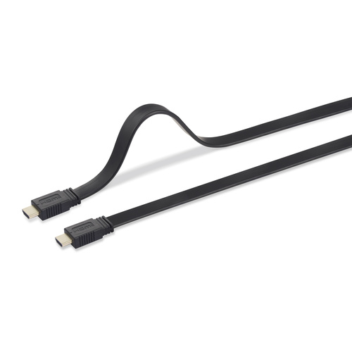 SpeaKa Professional HDMI Anschlusskabel HDMI-A Stecker, HDMI-A Stecker 10.00 m Schwarz SP-8596844 A