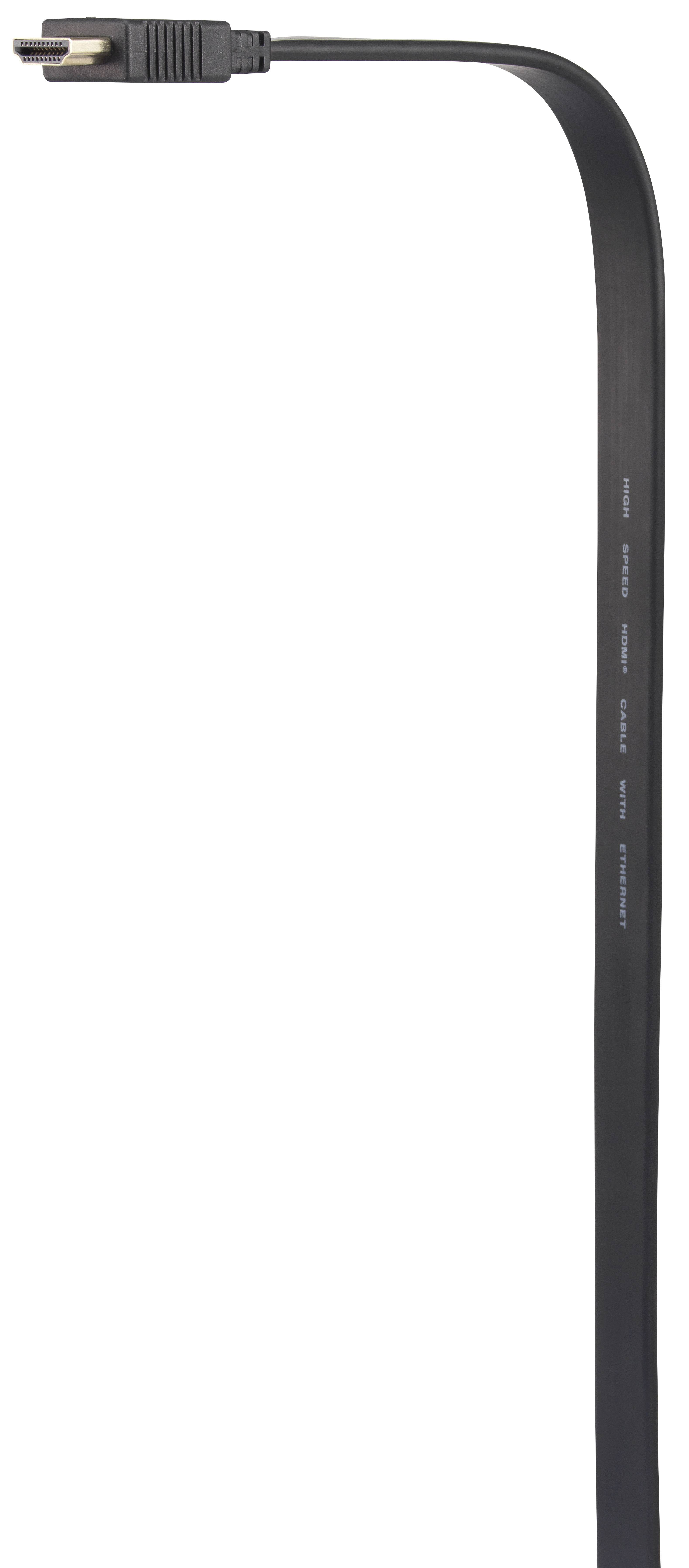 SpeaKa Professional HDMI Anschlusskabel HDMI-A Stecker, HDMI-A Stecker 10.00m Schwarz SP-8596844 4K UHD, Audio Return Channel