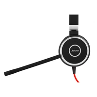 Jabra Evolve 40 MS Stereo On Ear Headset kabelgebunden Stereo Schwarz, Rot Mikrofon-Stummschaltung Computer Jabra Evolve 40 MS Stereo On Ear Headset kabelgebunden Stereo Schwarz, Rot Mikrofon-Stummschaltung Computer