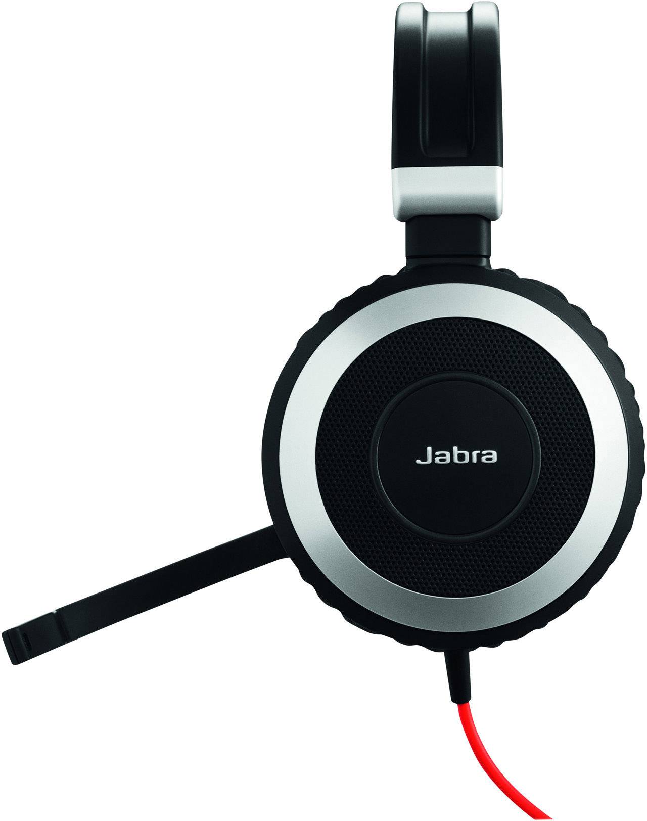 Jabra Evolve 80 MS On Ear Headset kabelgebunden Stereo Schwarz Mikrofon-Rauschunterdrückung Batterieladeanzeige, Mikrofon-Stummschaltung Telefon