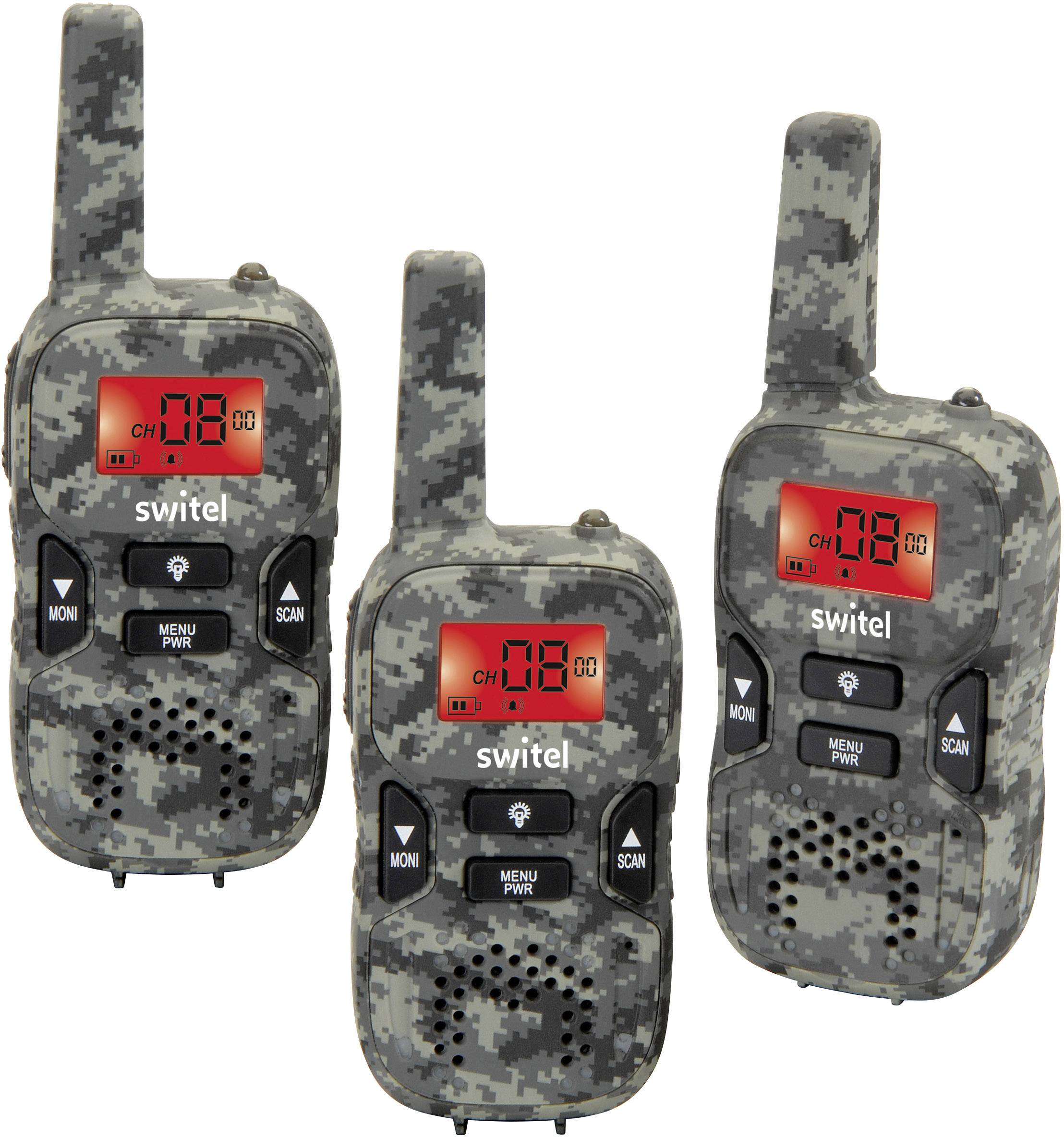 Switel Camouflage WTE2353 PMR-Handfunkgerät 3er Set