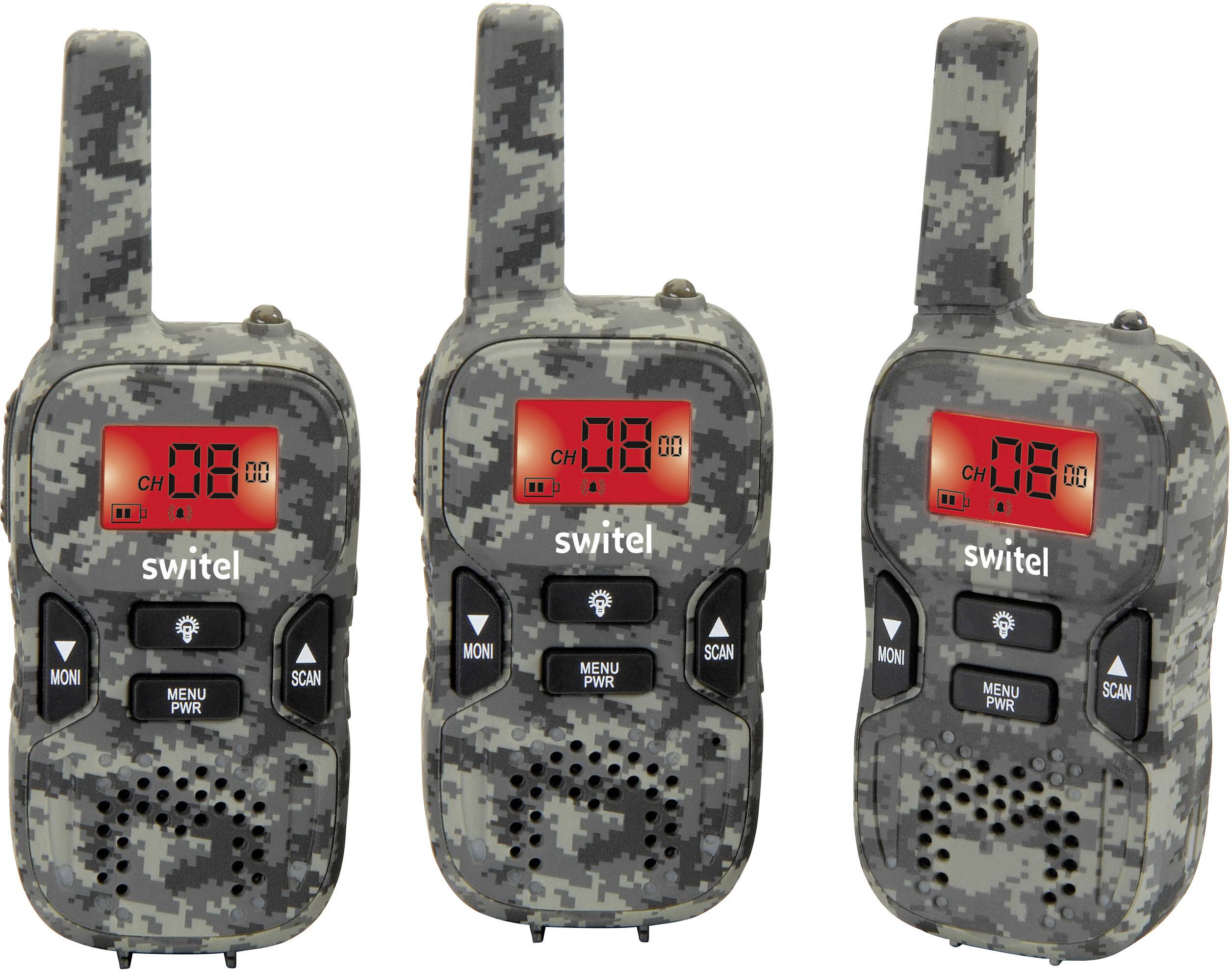 Switel Camouflage WTE2353 PMR-Handfunkgerät 3er Set