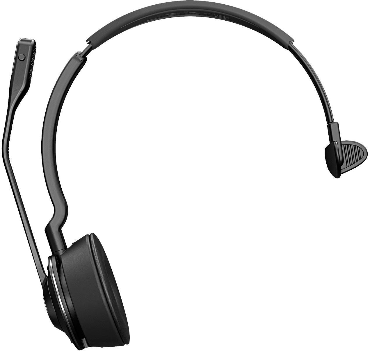 Jabra Engage 75 Mono Telefon On Ear Headset Bluetooth®, DECT Mono Schwarz Noise Cancelling Mikrofon-Stummschaltung
