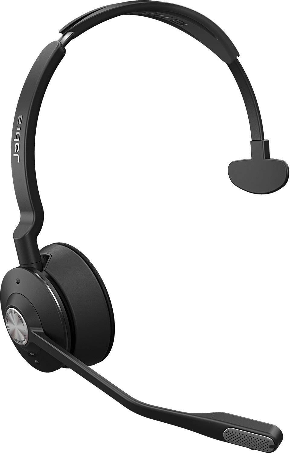 Jabra Engage 75 Mono Telefon On Ear Headset Bluetooth®, DECT Mono Schwarz Noise Cancelling Mikrofon-Stummschaltung