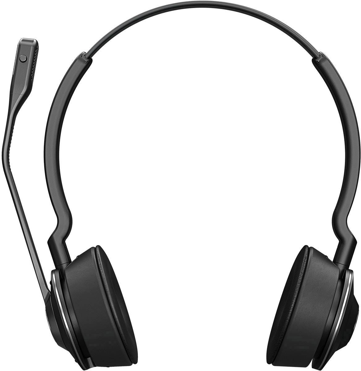 Jabra Engage 65 Stereo Telefon On Ear Headset DECT Stereo Schwarz Noise Cancelling Mikrofon-Stummschaltung