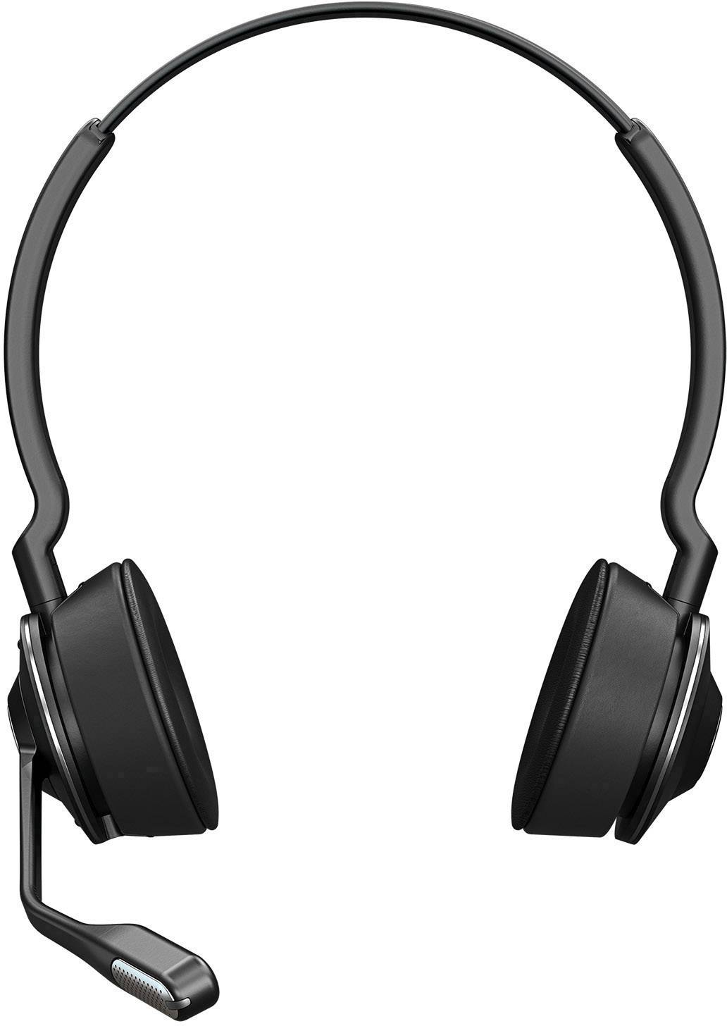 Jabra Engage 65 Stereo On Ear Headset DECT Stereo Schwarz Noise Cancelling Mikrofon-Stummschaltung Telefon