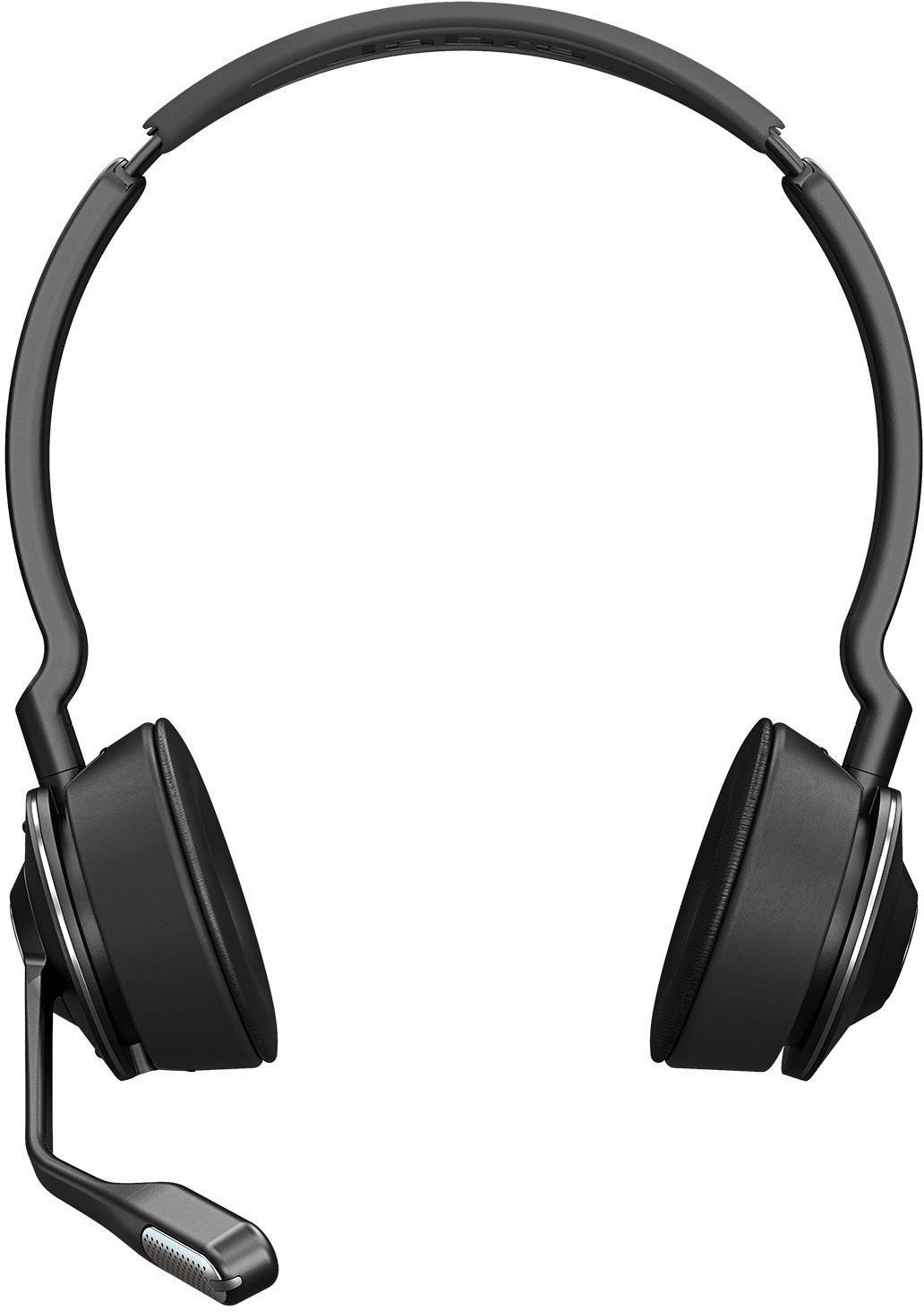 Jabra Engage 75 Stereo On Ear Headset Bluetooth®, DECT Stereo Schwarz Noise Cancelling Mikrofon-Stummschaltung Telefon