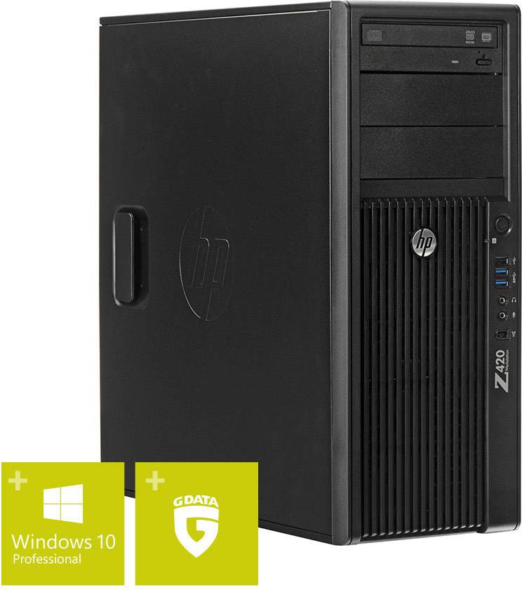 HP Z420 Workstation (generalüberholt) (sehr gut) Intel® Xeon® E5-1620 16GB 1TB HDD 128GB SSD Nvidia Quadro 2000 Windows® 10 Pro