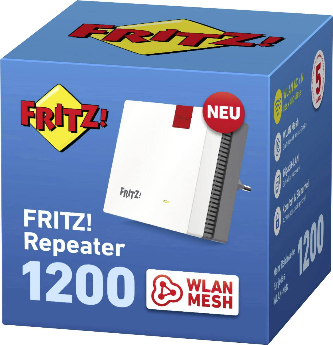 AVM FRITZ!Repeater 1200 WLAN Repeater 2.4GHz, 5GHz