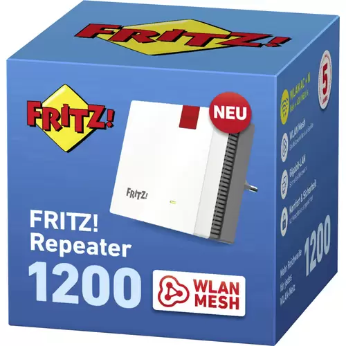 AVM FRITZ!Repeater 1200 WLAN Repeater 2.4GHz, 5GHz AVM FRITZ!Repeater 1200 WLAN Repeater 2.4GHz, 5GHz
