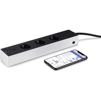 Eve home 10EAZ8301 WiFi-Steckdosenleiste 3fach Schwarz, Weiß Schutzkontakt 1St. Eve home 10EAZ8301 WiFi-Steckdosenleiste 3fach Schwarz, Weiß Schutzkontakt 1St.