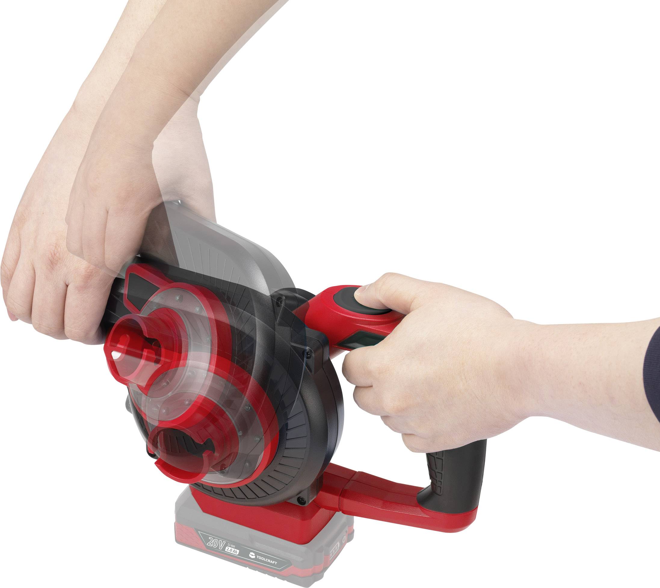 TOOLCRAFT TO-6448053 LLB-100 / TAWB-200 Akku Laubbläser ohne Akku 20 V/DC