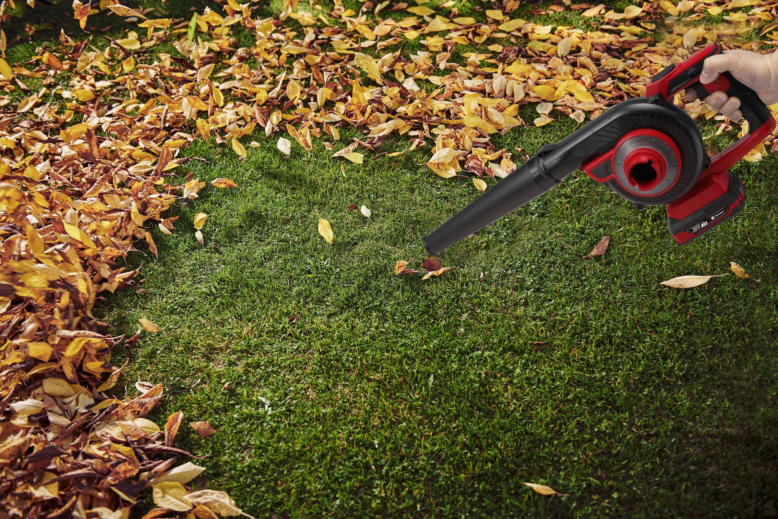 TOOLCRAFT TO-6448053 LLB-100 / TAWB-200 Akku Laubbläser ohne Akku 20 V/DC