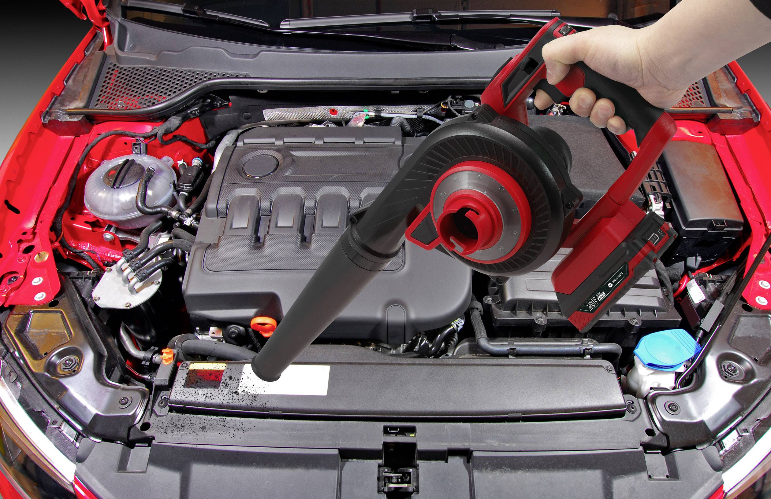 TOOLCRAFT TO-6448053 LLB-100 / TAWB-200 Akku Laubbläser ohne Akku 20 V/DC