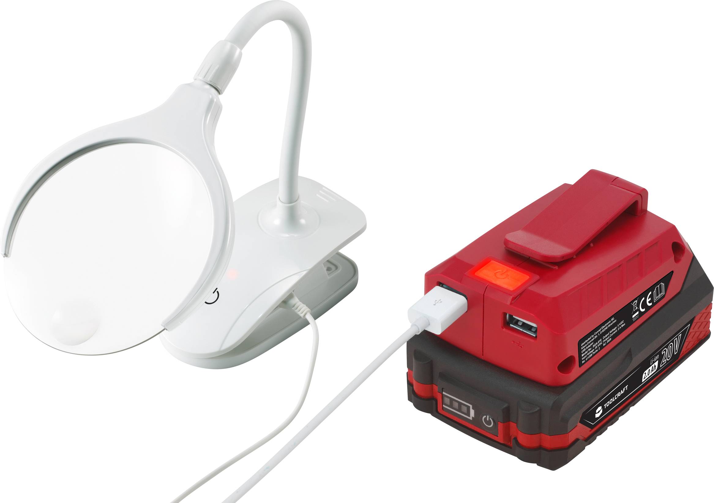 TOOLCRAFT SGA-010 / TAWB-200 Adapter 10W 2x USB-A Innenbereich