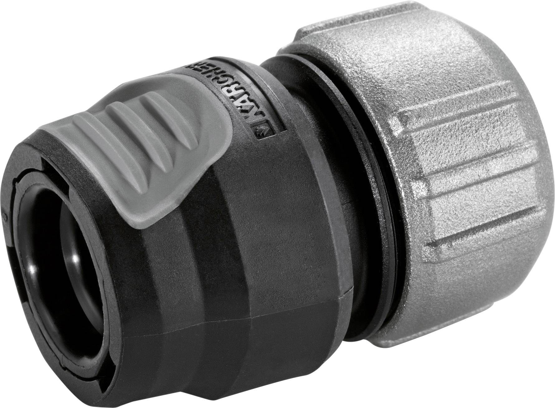 Kärcher Home & Garden 2.645-196.0 Aluminium Schlauchkupplung Steckkupplung, 13mm (1/2") - 15mm (5/8") Wasserstop