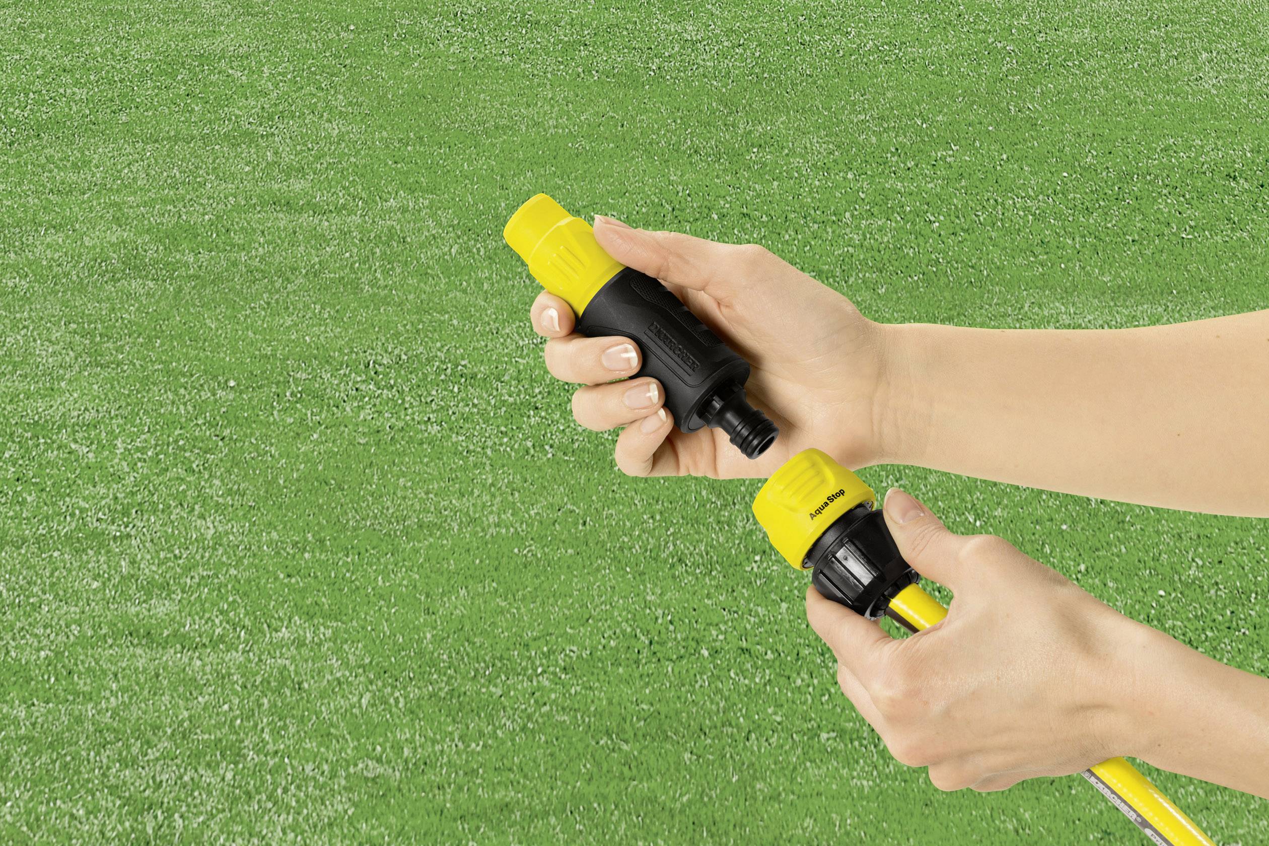 Kärcher Home & Garden 2.645-192.0 Kunststoff Schlauchkupplung Steckkupplung, 13 mm (1/2") - 15 mm (5/8") Wasserstop
