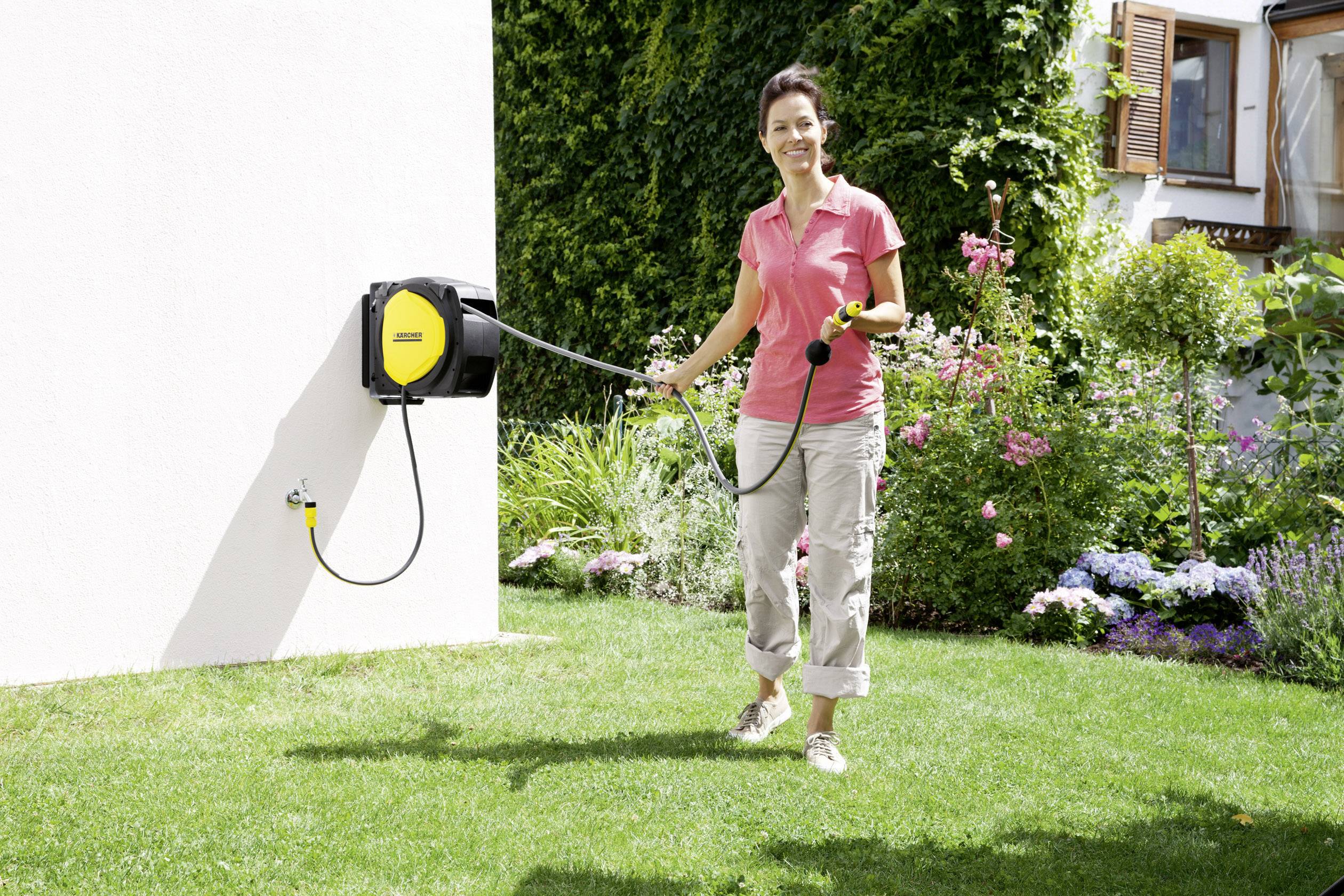Kärcher Home & Garden 2.645-218.0 CR 7.220 AUTOMATIC Gartenschlauchaufroller 20 m 1/2 Zoll 1 St. Gelb, Schwarz