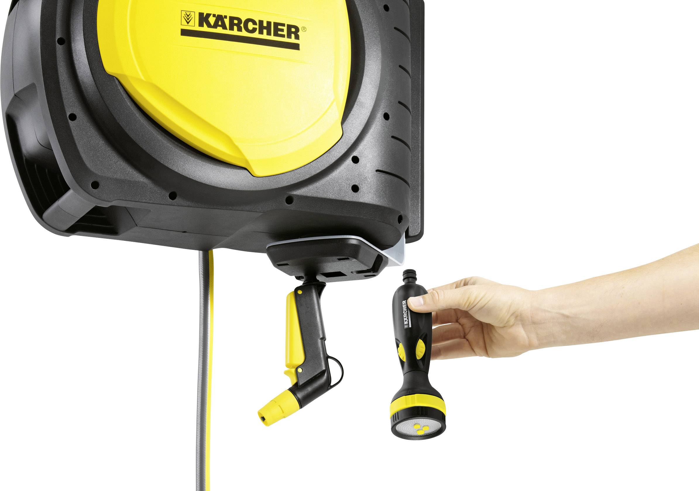 Kärcher Home & Garden 2.645-218.0 CR 7.220 AUTOMATIC Gartenschlauchaufroller 20 m 1/2 Zoll 1 St. Gelb, Schwarz