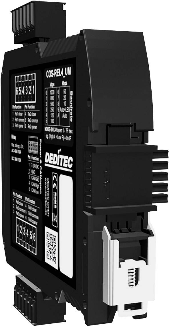 Deditec COS-REL4_UM_10A COS-REL4_UM_10A Ausgangsmodul Anzahl digitale Ausgänge: 4 Anzahl digitale Eingänge: 0 Anzah