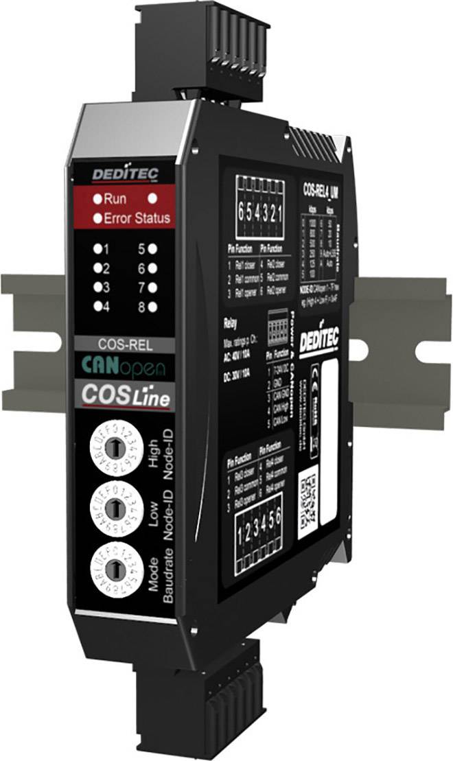 Deditec COS-REL4_UM_10A COS-REL4_UM_10A Ausgangsmodul Anzahl digitale Ausgänge: 4 Anzahl digitale Eingänge: 0 Anzah