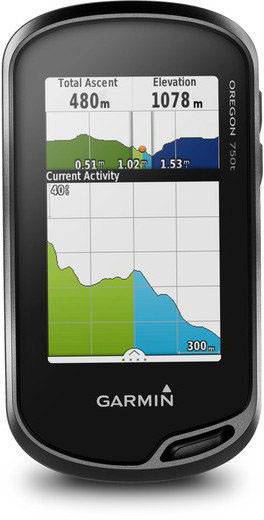 Garmin Oregon 750t Outdoor Navi Fahrrad, Geocaching, Wandern, Boot Europa GLONASS, GPS, inkl. topographische Karten, Bluetooth®