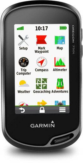 Garmin Oregon 750t Outdoor Navi Fahrrad, Geocaching, Wandern, Boot Europa GLONASS, GPS, inkl. topographische Karten, Bluetooth®