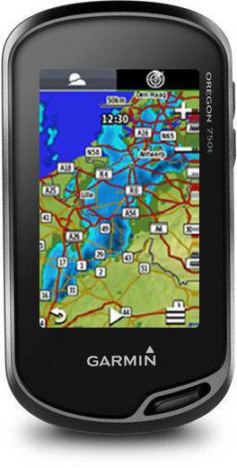 Garmin Oregon 750t Outdoor Navi Fahrrad, Geocaching, Wandern, Boot Europa GLONASS, GPS, inkl. topographische Karten, Bluetooth®