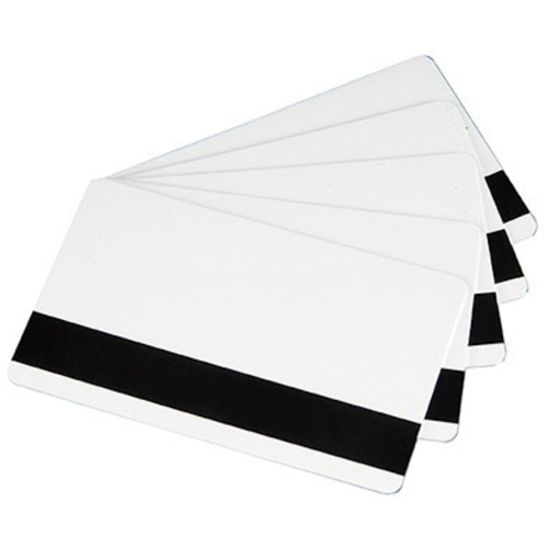 Zebra Plastikkarten mit Magnetstreifen, bedruckbar Premier PVC HiCo Magnet Stripe (B x H) 85mm x 54mm Weiß 500er Set