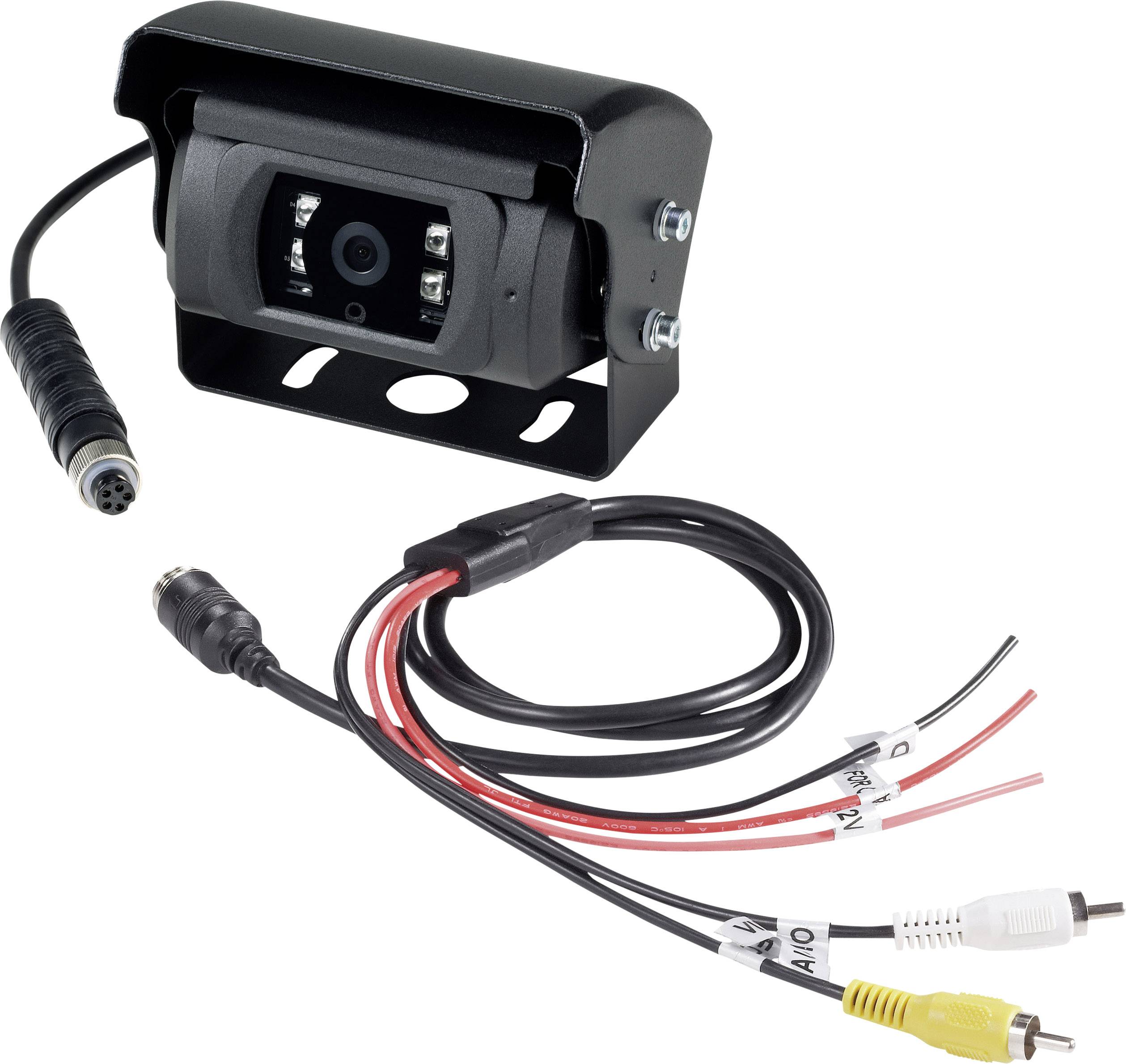 Basetech Kabel-Rückfahrkamera Shutter, Automatischer Weißabgleich, Blendenautomatik, IR-Zusatzlicht, integriertes Mikrofon, integrierte Heizung Sch